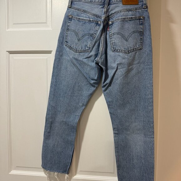 Levi’s 501 Cropped Ripped Jean - Picture 2 of 2